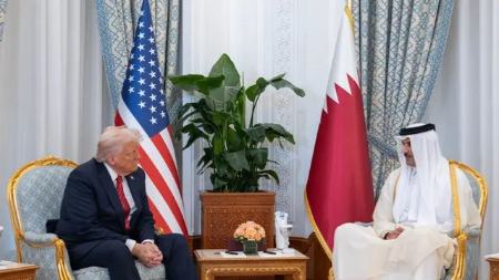 ترامپ: با امیر قطر درباره موضوع ایران صحبت کردیم/ جولانی اسرائیل را به رسمیت خواهد شناخت