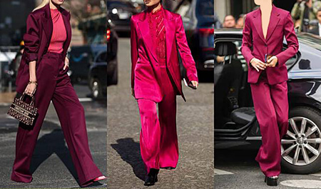 مدل مانتو به رنگ سال 2023 ویوا مگنتو ( Viva Magenta )