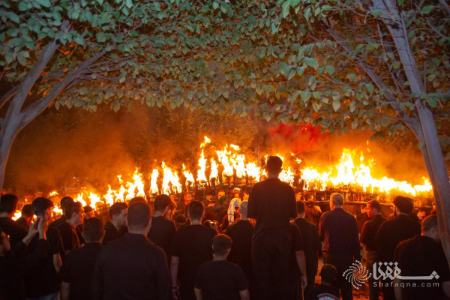 عکس خبری،آیین مشعل گردانی نجفی های مقیم قم