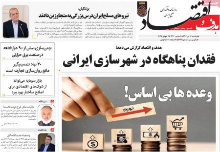 تیتر روزنامه ها،روزنامه های سیاسی و اقتصادی