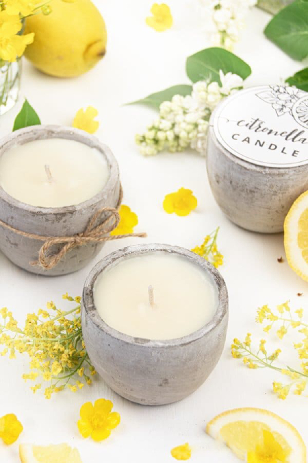 روش ساخت شمع با روغن سیترونلا برای دفع حشرات