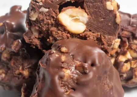 طرز تهیه ترافل فندقی و شکلاتی