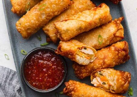 طرز تهیه اسپرینگ رول میگو، غذایی آسیایی