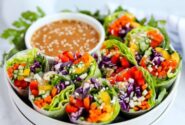 طرز تهیه رول های تابستانی وگان