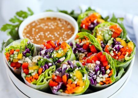طرز تهیه رول های تابستانی وگان