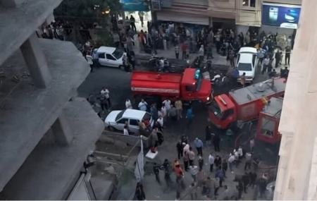 آتش سوزی در یک ساختمان مسکونی در تهران | فوت 4 عضو یک خانواده