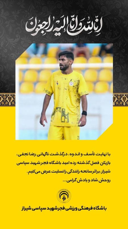 رضا نجفی،اخبار ورزشی،خبرهای ورزشی
