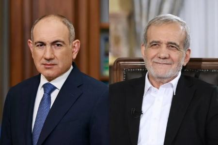 گفت‌وگوی تلفنی رئیس‌جمهور ایران و نخست‌وزیر ارمنستان