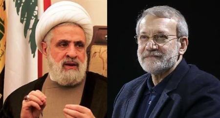 دبیرکل حزب‌الله در دیدار لاریجانی: از حمایت مستمر ایران از لبنان و مقاومت تشکر می‌کنیم