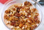 طرز تهیه بستنی پروتئینی پای سیب با دستگاه بستنی ساز
