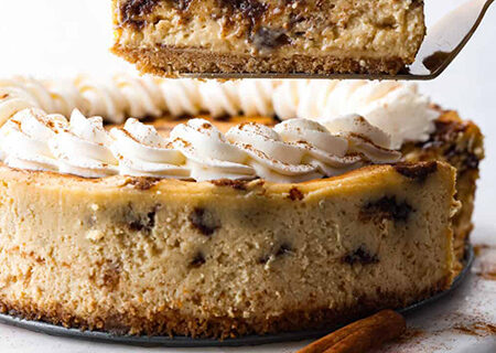 طرز تهیه چیزکیک رول دارچینی