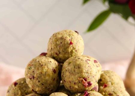 طرز تهیه لادو پسته و جو دو سر، میان وعده مغذی