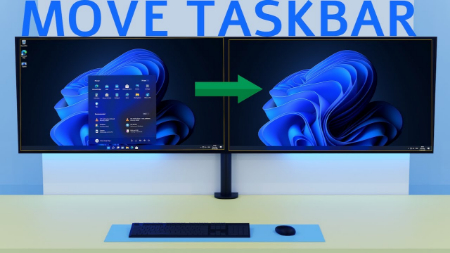 انتقال آسان Taskbar به مانیتور دوم در چند ثانیه!