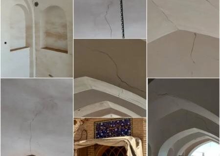 قلعه امیرآباد و حسینیه‌های تاریخی زواره دچار ترک و آسیب‌ شده‌اند