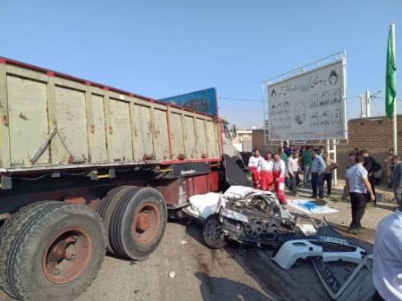 تصادف مرگبار در فسا | فوت ۵ تن از کارکنان دانشگاه علوم پزشکی
