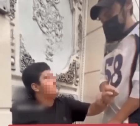 دستگیری فردی که کودک ۱۲ ساله را کتک می‌زد