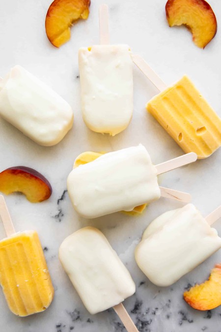 طرز تهیه بستنی یخی نارگیل و هلو