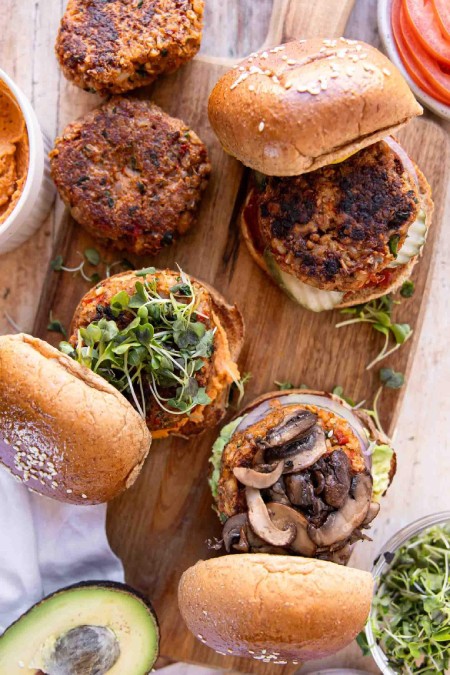 طرز تهیه برگرهای گیاهی