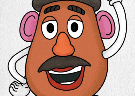 نقاشی کودکانه آقای سیب‌زمینی