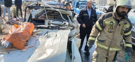 حادثه تصادف در محدوده صالح‌آباد تهران با ۳ کشته