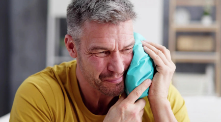 بارودونتالژی, پوسیدگی دندان و فشار