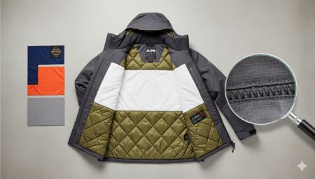 7 راز تشخیص کاپشن باکیفیت (راهنمای تخصصی پارچه، دوخت و آستر)