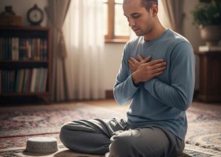 راهنمای کامل نماز خواندن بعد از کاشت مو (شامل احکام وضو، غسل و نحوه سجده)