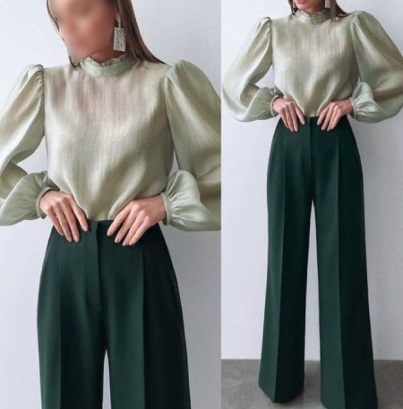 جدیدترین مدل شومیز زنانه یقه 3 سانت