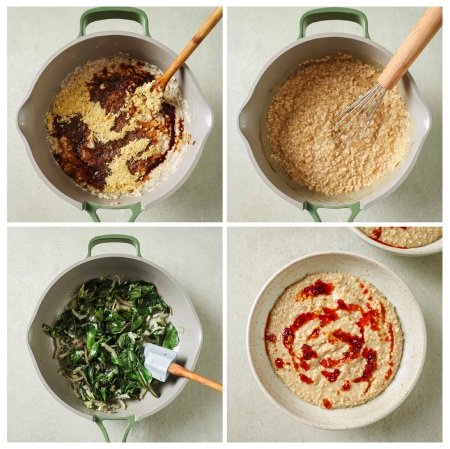 طرز پخت بلغور جو دوسر خوش طعم با چیلی ترد