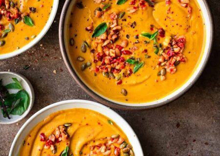 طرز تهیه سوپ کدو تنبل تایلندی