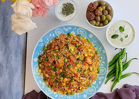 دستور تهیه رنگین پلو ؛ غذای خوشمزه و مقوی